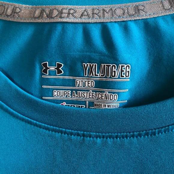 Aqua blue short sleeve from under armour - Picture 3 of 5